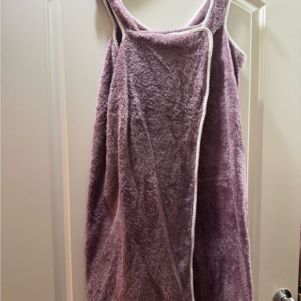 Plush Lavender Bath Wrap - Women’s Cozy Spa Robe